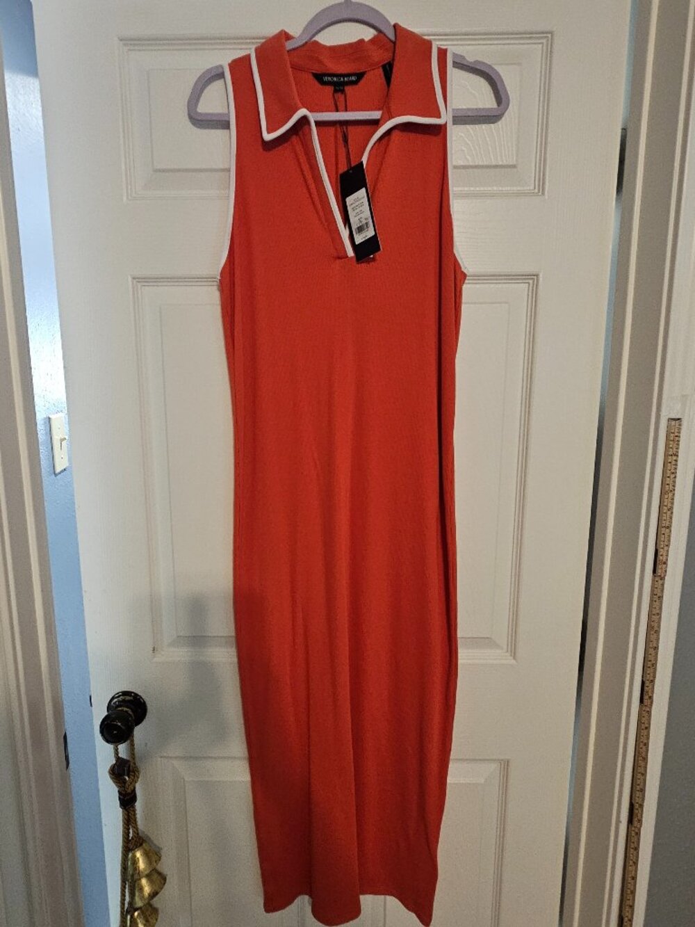 Veronica Beard Darien Dress Color Persimmons Size XL